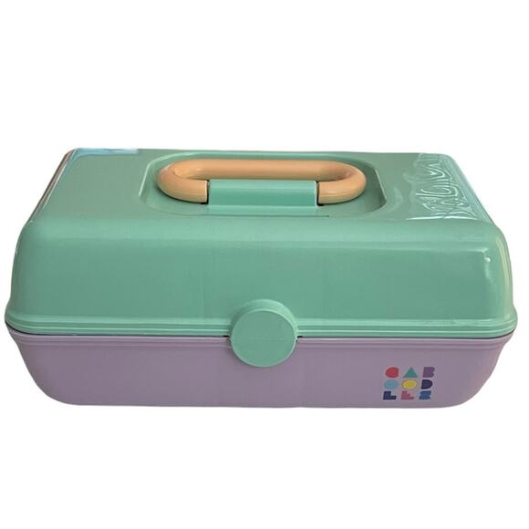 Caboodles Pretty in Petite Cosmetic Case - Seafoam and Lavendar - Picture 1 of 3